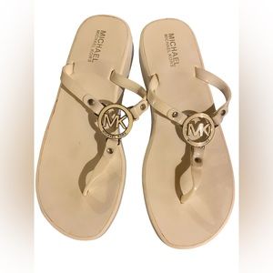 Michael Kors white wedge sandals size 7